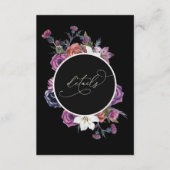 ゴシック結婚詳細エンクロージャ情報カードN100 エンクロージャーカード (正面)