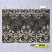 ゴシック線条模様 薄葉紙 (クラフト)