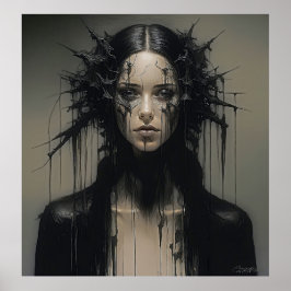 ゴシック美しい:抽象芸術表現者 ポスター