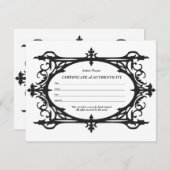 ゴシック美術品認定証 ノートカード (正面/裏面)