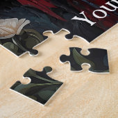 ゴシック色の赤い蝶の女の子 ジグソーパズル (側面)