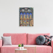ゴシック色ステンドグラス窓プリント キャンバスプリント (インサイチュ (リビング))