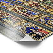 ゴシック色ステンドグラス窓プリント フォトプリント (角)