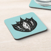 ゴシック花抽象芸術タトゥーデザイン コースター (左側)