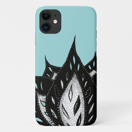 ゴシック花抽象芸術タトゥーデザイン Case-Mate iPhoneケース (裏面)