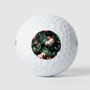 ゴシック花模様透明美観花 ゴルフボール