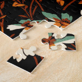 ゴシック花模様透明美観花 ジグソーパズル (側面)