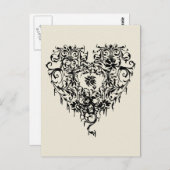 ゴシック華美ハート ポストカード (正面/裏面)