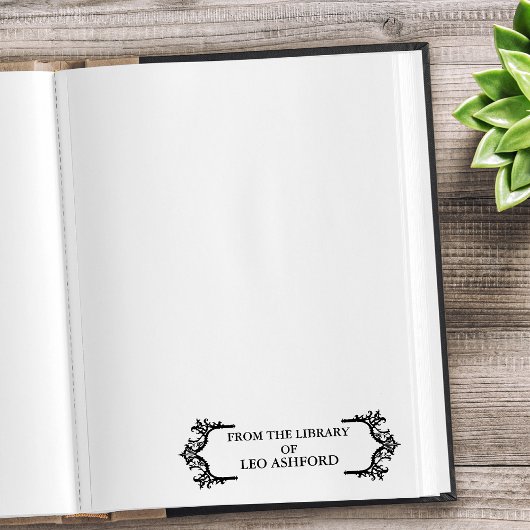 ゴシック装飾オリジナルネーム セルフインキングスタンプ