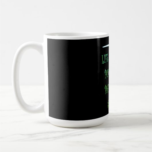 ゴシック詩人の種類絵を描黒ルミウズグリーン コーヒーマグカップ (左)