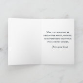 ゴシック誕生日カード不気味 – 城お誕生日ケーキ サンキューカード (内部)