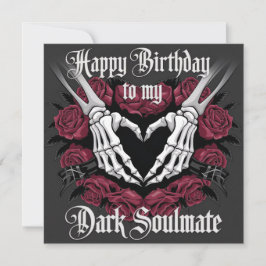 ゴシック誕生日デザインYour Dark Soulmate カード