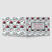 ゴシック誕生日卒業骨格スパイダーケーキ ゲストブック (全面)