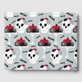 ゴシック誕生日卒業骨格スパイダーケーキ ゲストブック (裏面)