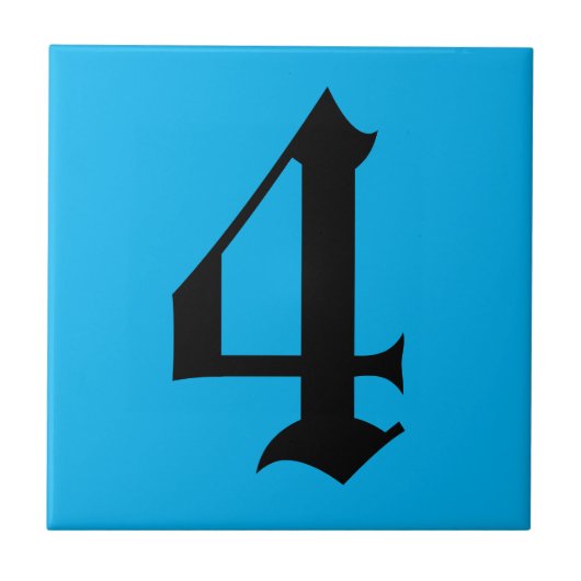 ゴシック調の家のナンバータイル2 タイル (正面)