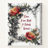 ゴシック調の私が正しかった回数 ノートブック (裏面)