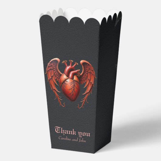 ゴシック赤いハートとバラ- Dark Romantic フェイバーボックス (正面)