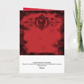 ゴシック赤スカル カード (裏面)