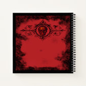 ゴシック赤スカル ノートブック (裏面)
