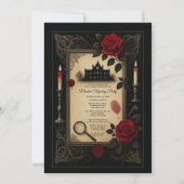 ゴシック赤薔薇殺人ミステリー邸宅パーティー 招待状 (正面)