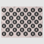 ゴシック赤面ピンクフローラスカルハロウィーン 薄葉紙 (正面)