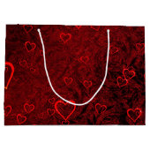 ゴシック赤黒ハート ラージペーパーバッグ (裏面)