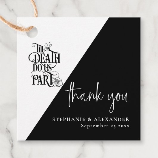 ゴシック遺産死活感謝結婚の気持ち フェイバータグ (正面)