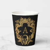 ゴシック釉 |紙カップ |黒 紙コップ (裏面)