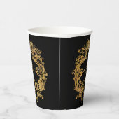 ゴシック釉 |紙カップ |黒 紙コップ (右)