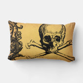 ゴシック釉 |腰枕 |金ゴールドと黒 ランバークッション (裏面)