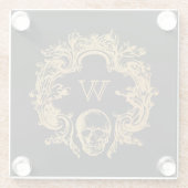 ゴシック釉 | Glass Coasters |黒 ガラスコースター (裏面)