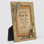 ゴシック金ゴールドスチームパンク皮革に フォトプラーク (側面)