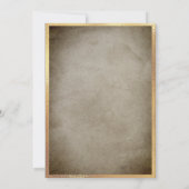 ゴシック金ゴールド城童話テーマ 招待状 (裏面)