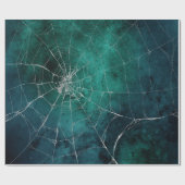 ゴシック銀くもの巣動揺して包装紙 ラッピングペーパー (フラット)