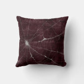 ゴシック銀くもの巣 動揺して クッション (裏面)