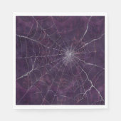 ゴシック銀くもの巣 動揺して スタンダードランチョンナプキン (正面)