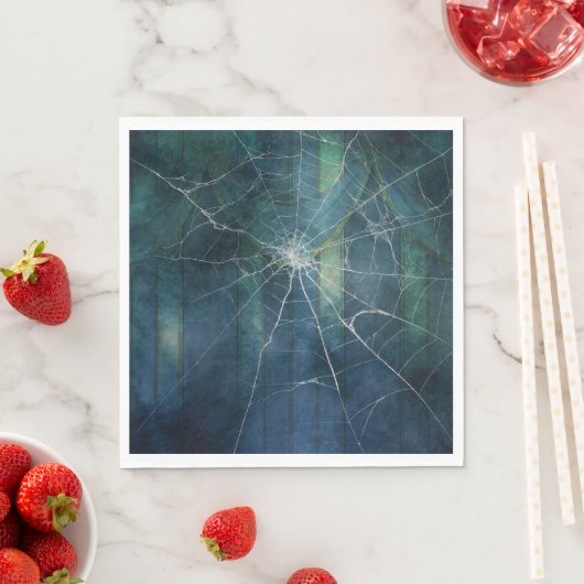 ゴシック銀くもの巣 動揺して スタンダードランチョンナプキン (インサイチュ)