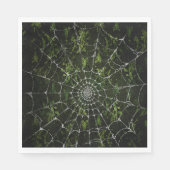 ゴシック銀くもの巣 動揺して スタンダードランチョンナプキン (正面)