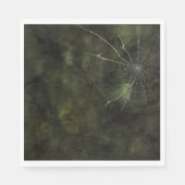 ゴシック銀くもの巣 動揺して スタンダードランチョンナプキン (正面)