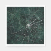 ゴシック銀くもの巣 動揺して スタンダードランチョンナプキン (正面)
