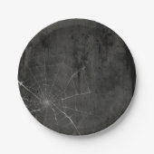 ゴシック銀くもの巣 動揺して ペーパープレート (正面)