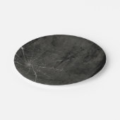 ゴシック銀くもの巣 動揺して ペーパープレート (アングル)