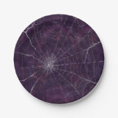 ゴシック銀くもの巣 動揺して ペーパープレート (正面)