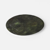 ゴシック銀くもの巣 動揺して ペーパープレート (アングル)