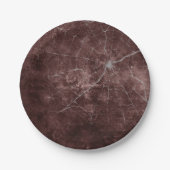 ゴシック銀くもの巣 動揺して ペーパープレート (正面)