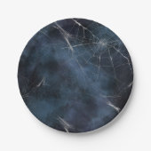 ゴシック銀くもの巣 動揺して ペーパープレート (正面)