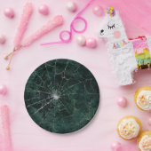 ゴシック銀くもの巣 動揺して ペーパープレート (パーティー)