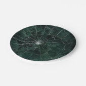 ゴシック銀くもの巣 動揺して ペーパープレート (アングル)