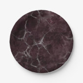 ゴシック銀くもの巣 動揺して ペーパープレート (正面)