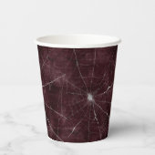 ゴシック銀くもの巣 動揺して 紙コップ (裏面)